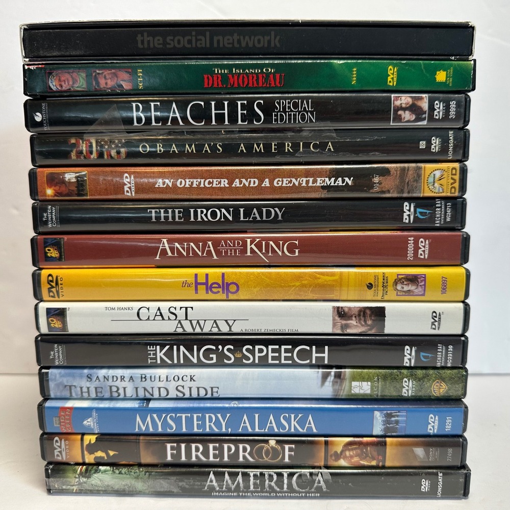 Mixed DVD Lot‎ 14 Movies Drama Biography Romance Media Blockbuster